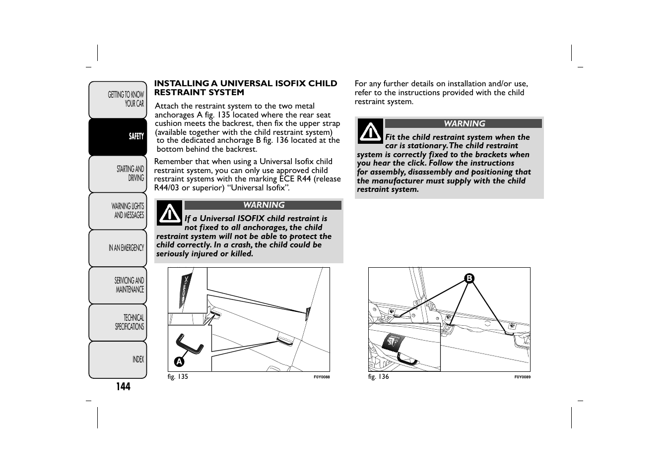 FIAT 500L User Manual | Page 148 / 348