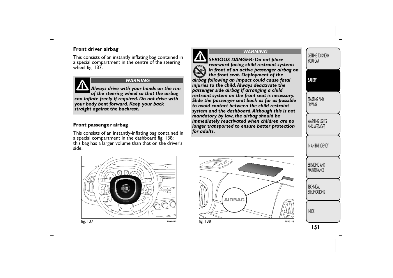 FIAT 500L User Manual | Page 155 / 348