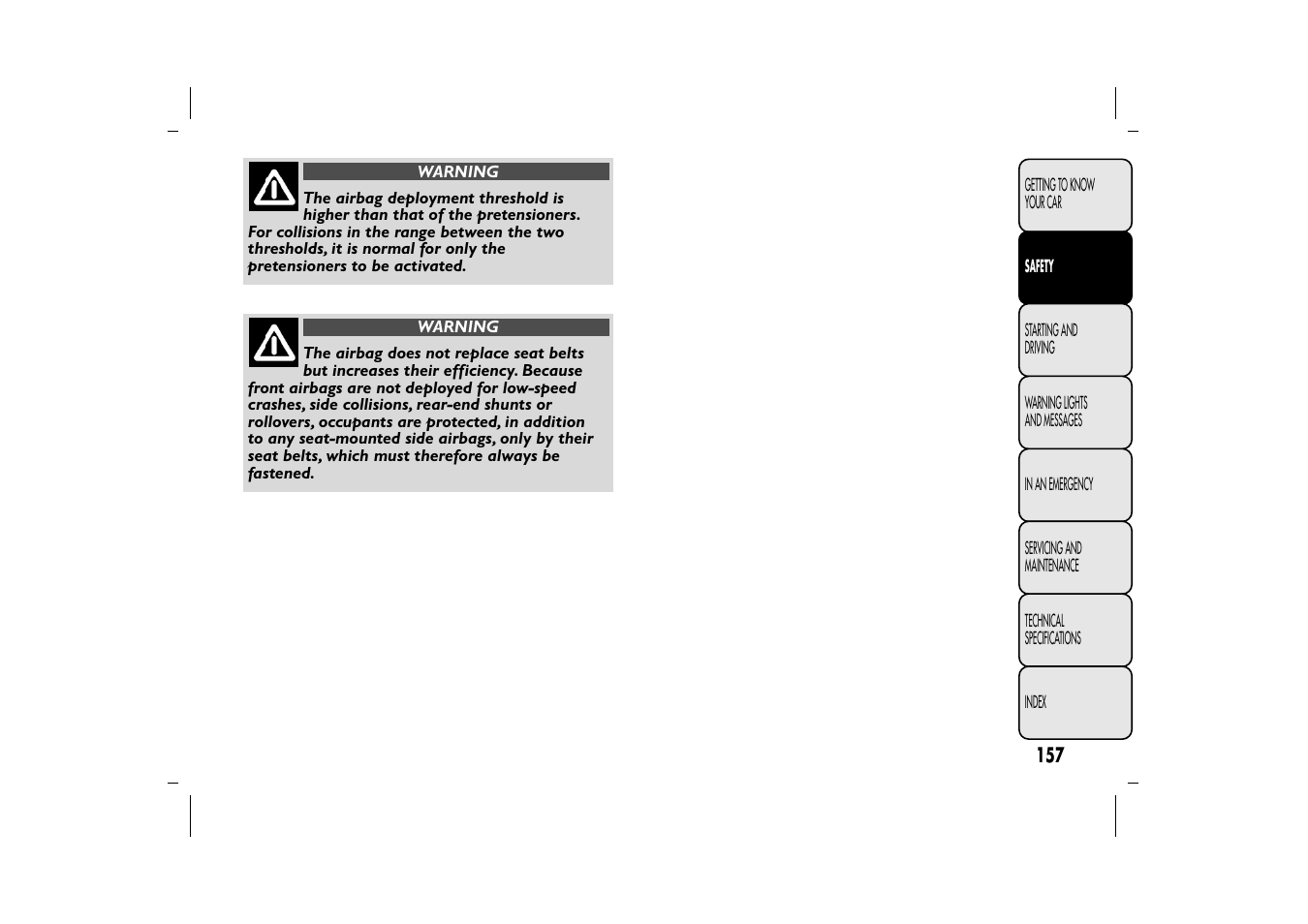 FIAT 500L User Manual | Page 161 / 348