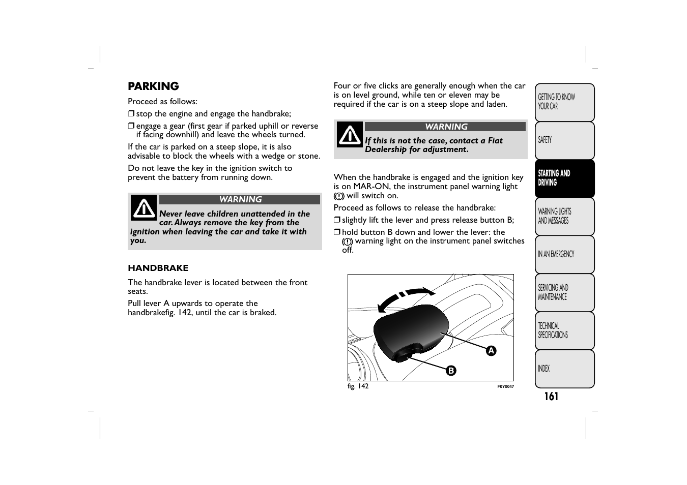 FIAT 500L User Manual | Page 165 / 348