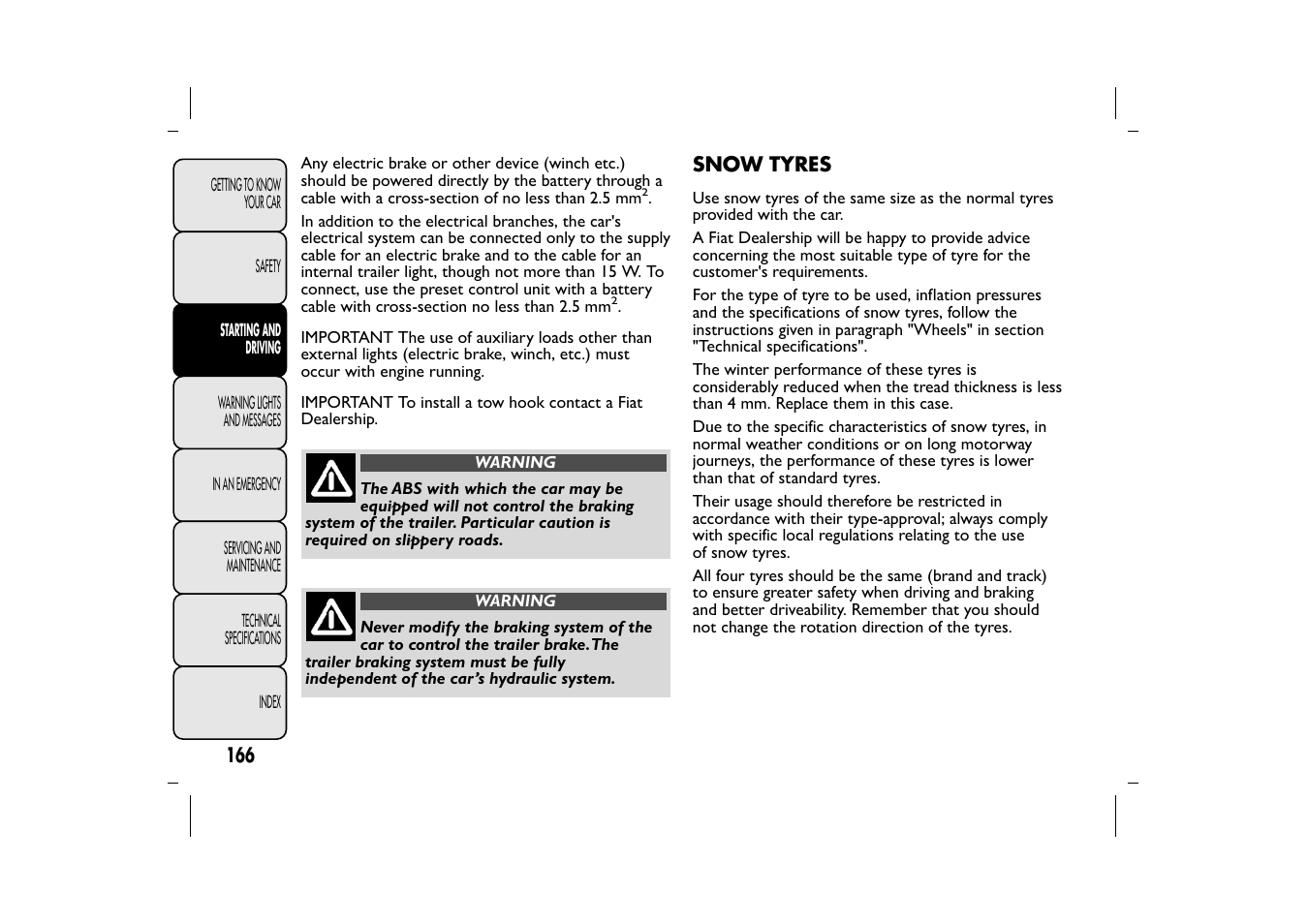 FIAT 500L User Manual | Page 170 / 348