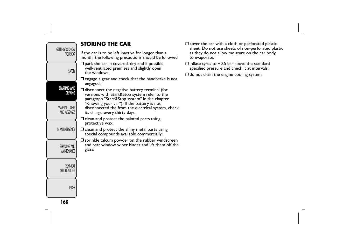 FIAT 500L User Manual | Page 172 / 348