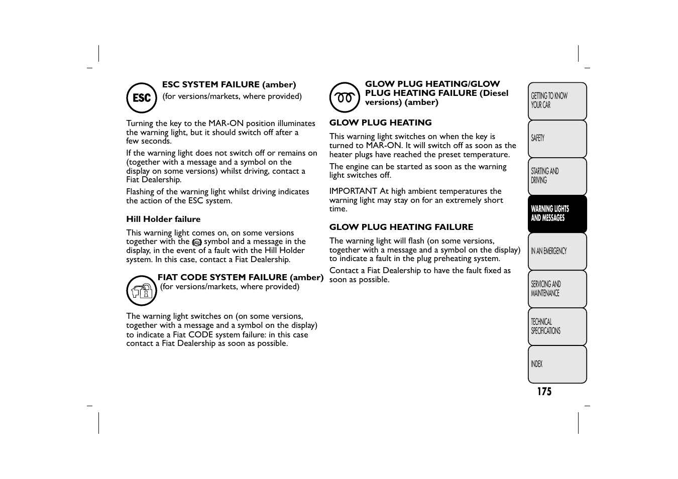 FIAT 500L User Manual | Page 179 / 348