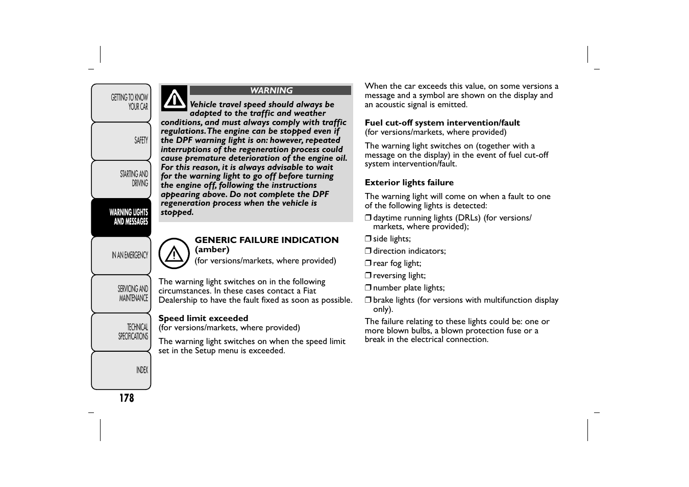 FIAT 500L User Manual | Page 182 / 348