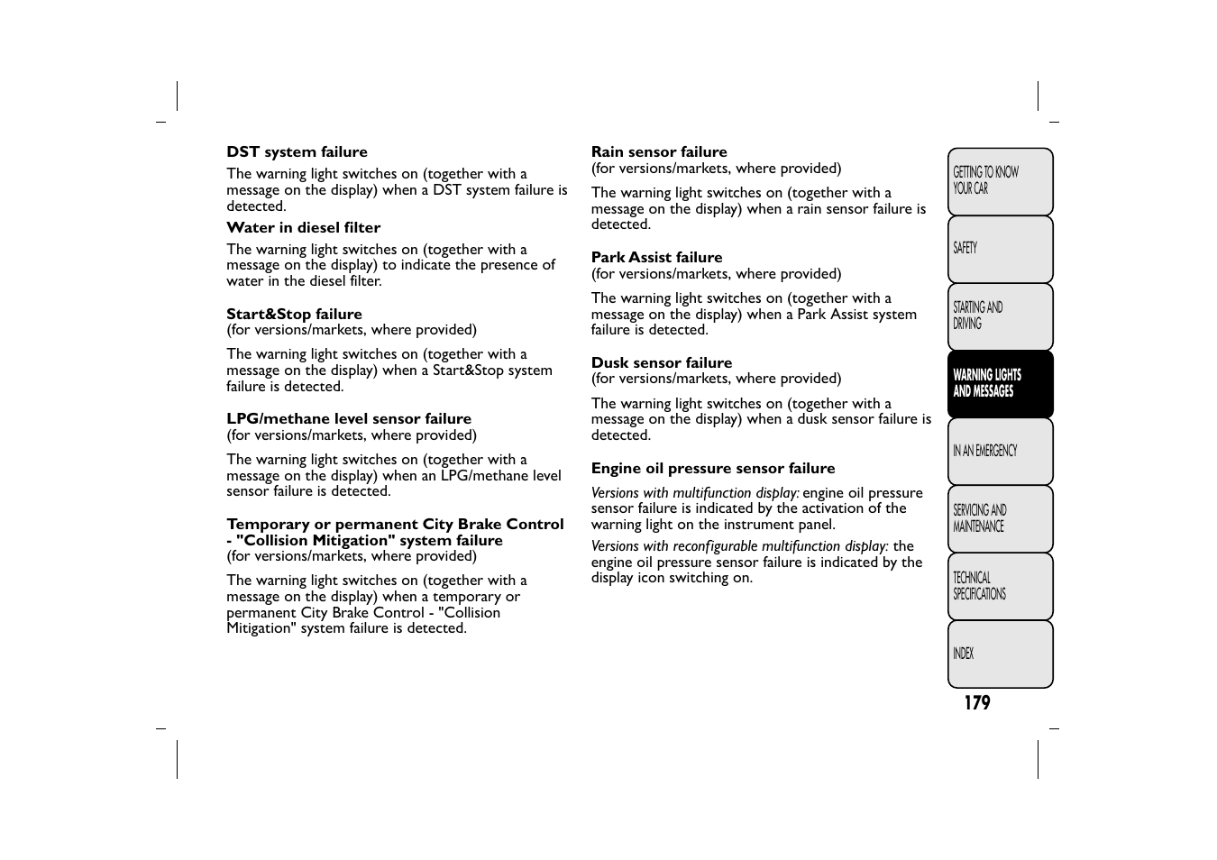 FIAT 500L User Manual | Page 183 / 348