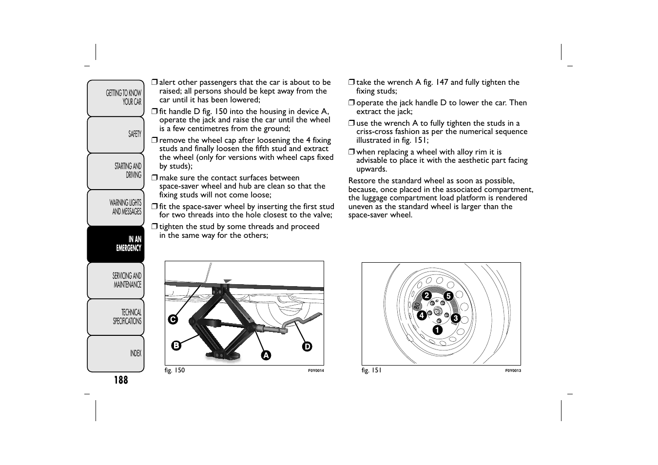 FIAT 500L User Manual | Page 192 / 348