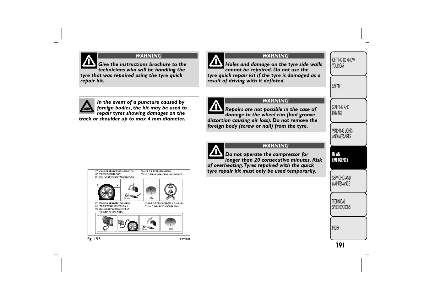 FIAT 500L User Manual | Page 195 / 348