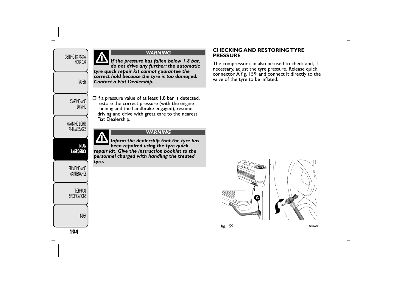 FIAT 500L User Manual | Page 198 / 348