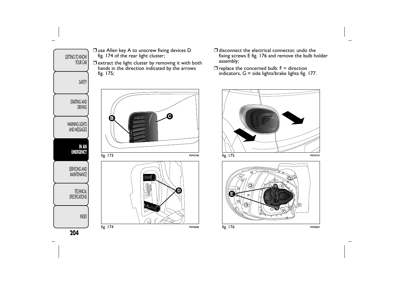 FIAT 500L User Manual | Page 208 / 348