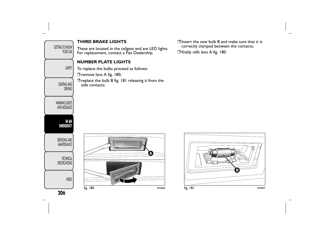 FIAT 500L User Manual | Page 210 / 348