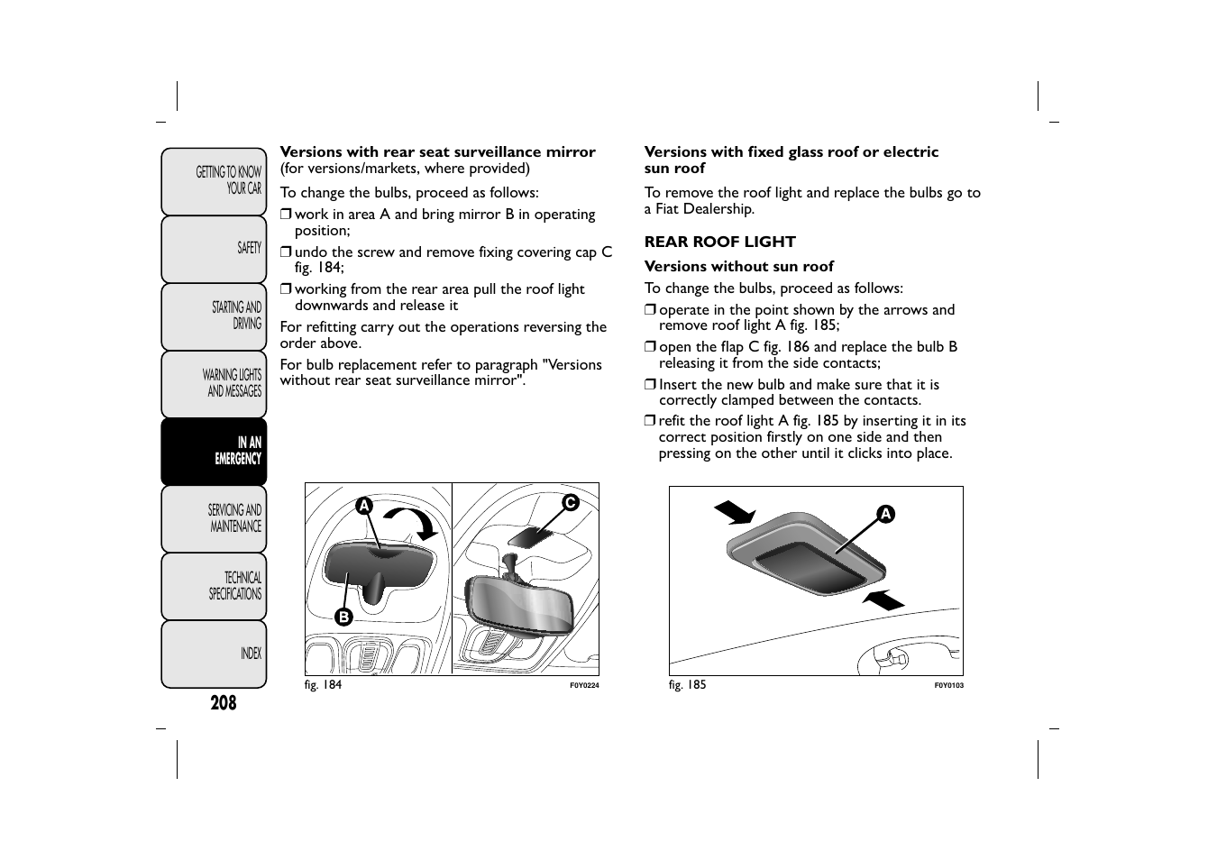 FIAT 500L User Manual | Page 212 / 348