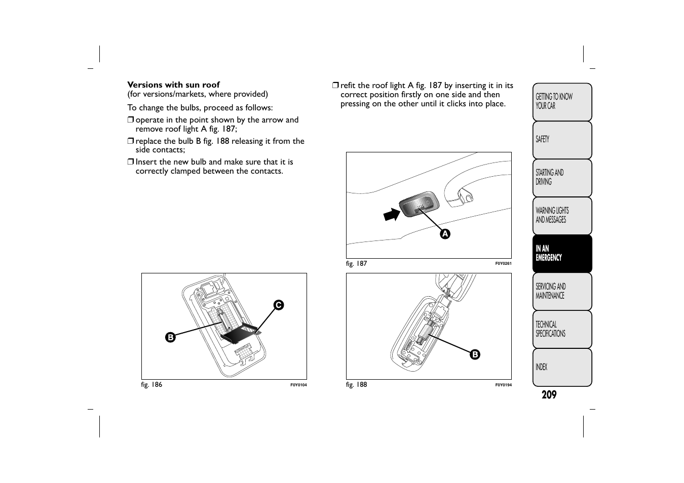 FIAT 500L User Manual | Page 213 / 348