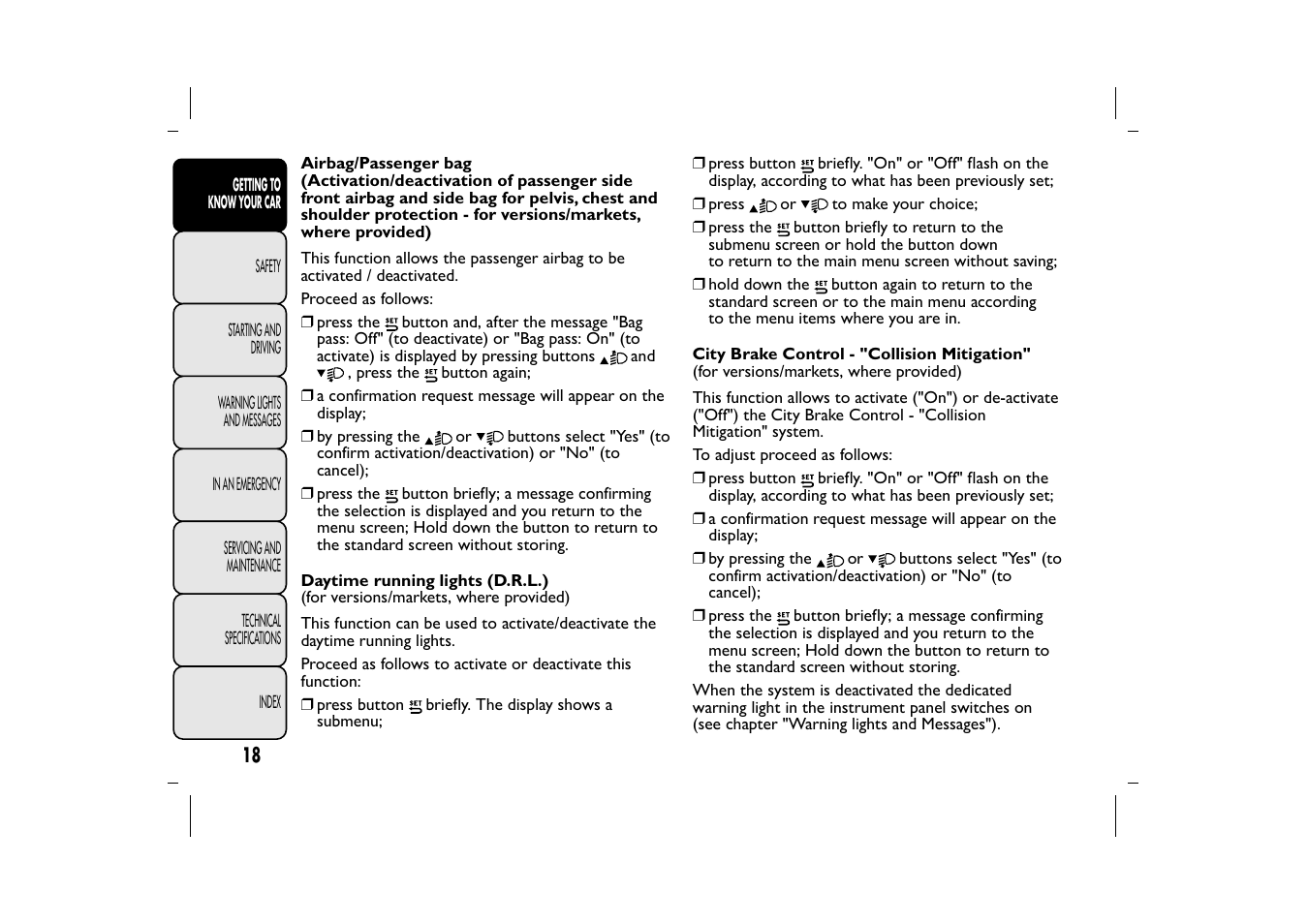 FIAT 500L User Manual | Page 22 / 348