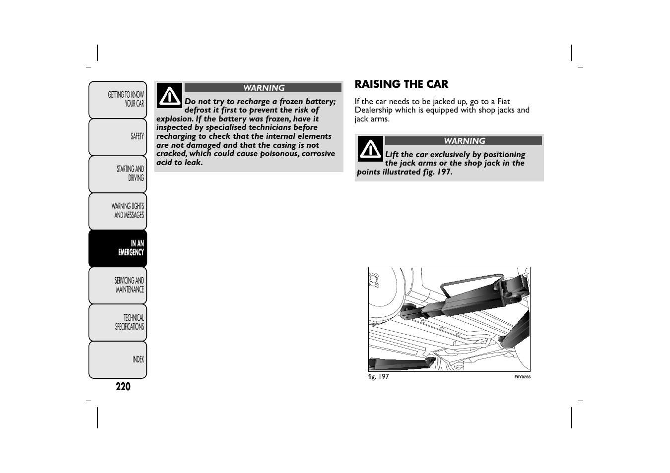 FIAT 500L User Manual | Page 224 / 348