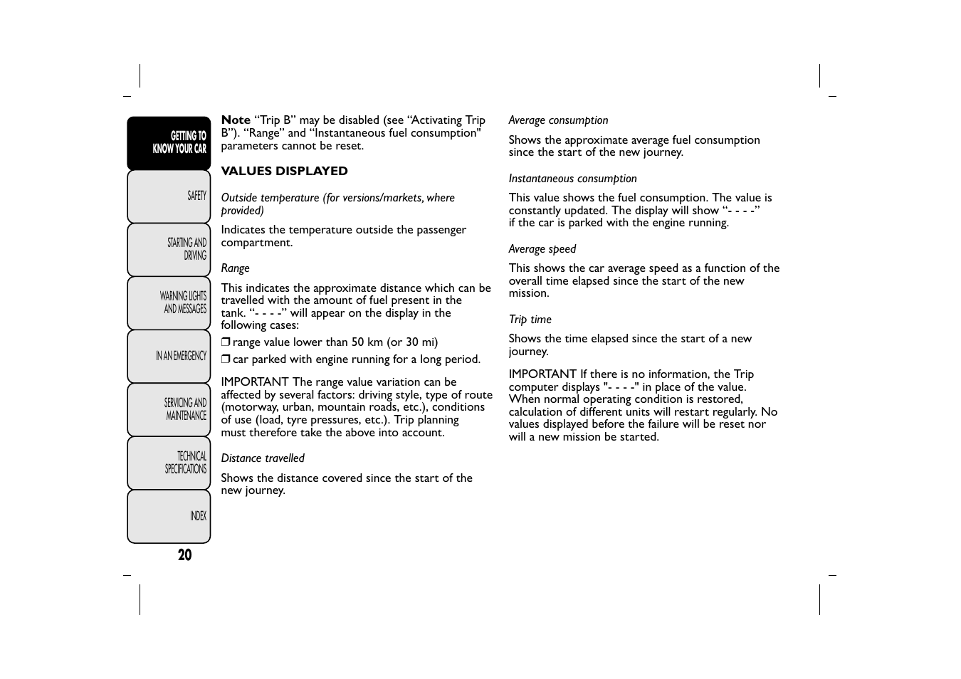 FIAT 500L User Manual | Page 24 / 348