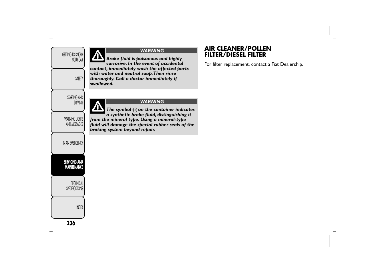 FIAT 500L User Manual | Page 240 / 348