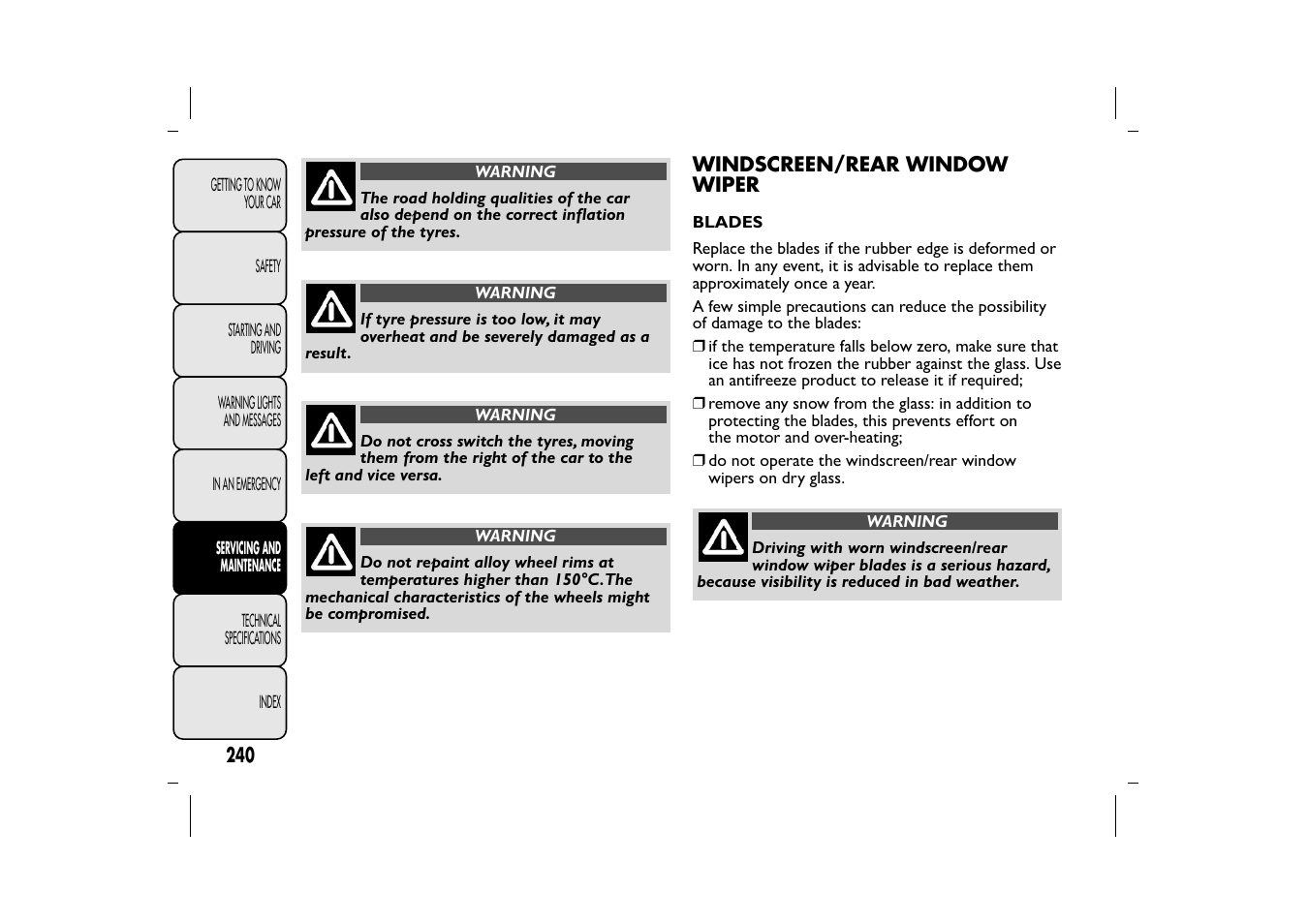 FIAT 500L User Manual | Page 244 / 348