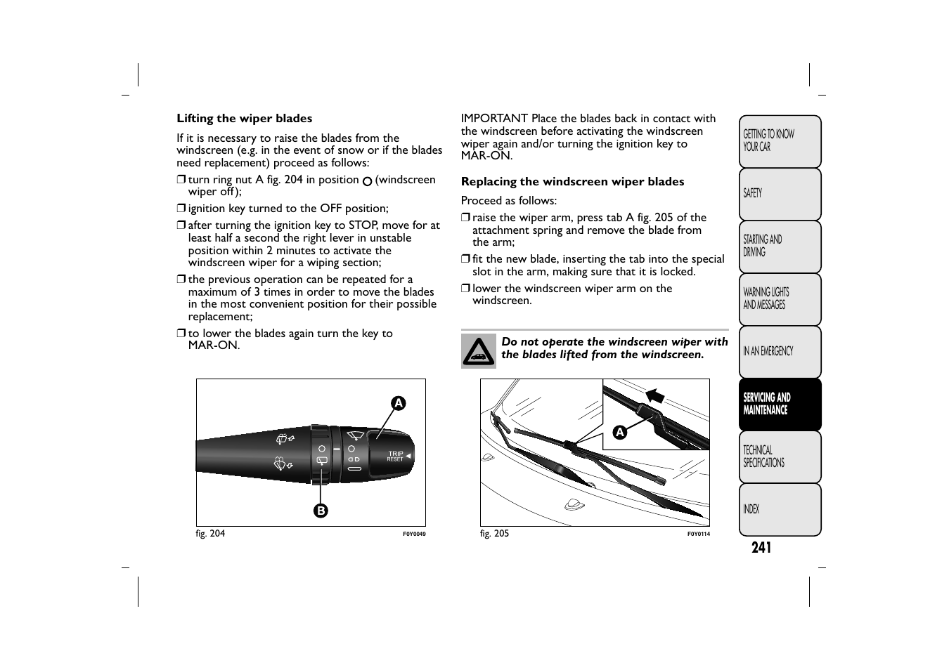 FIAT 500L User Manual | Page 245 / 348