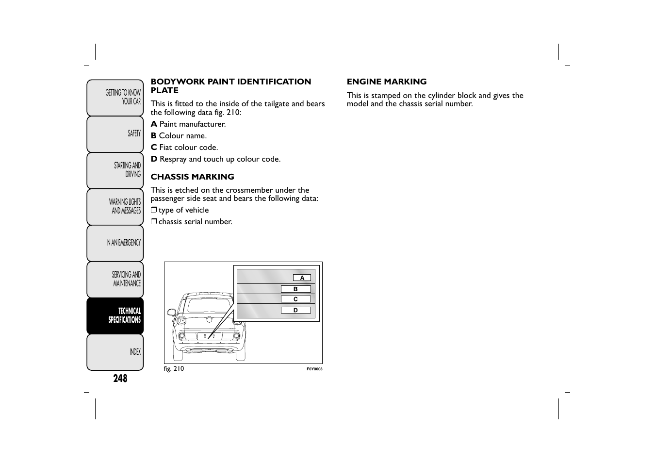 FIAT 500L User Manual | Page 252 / 348