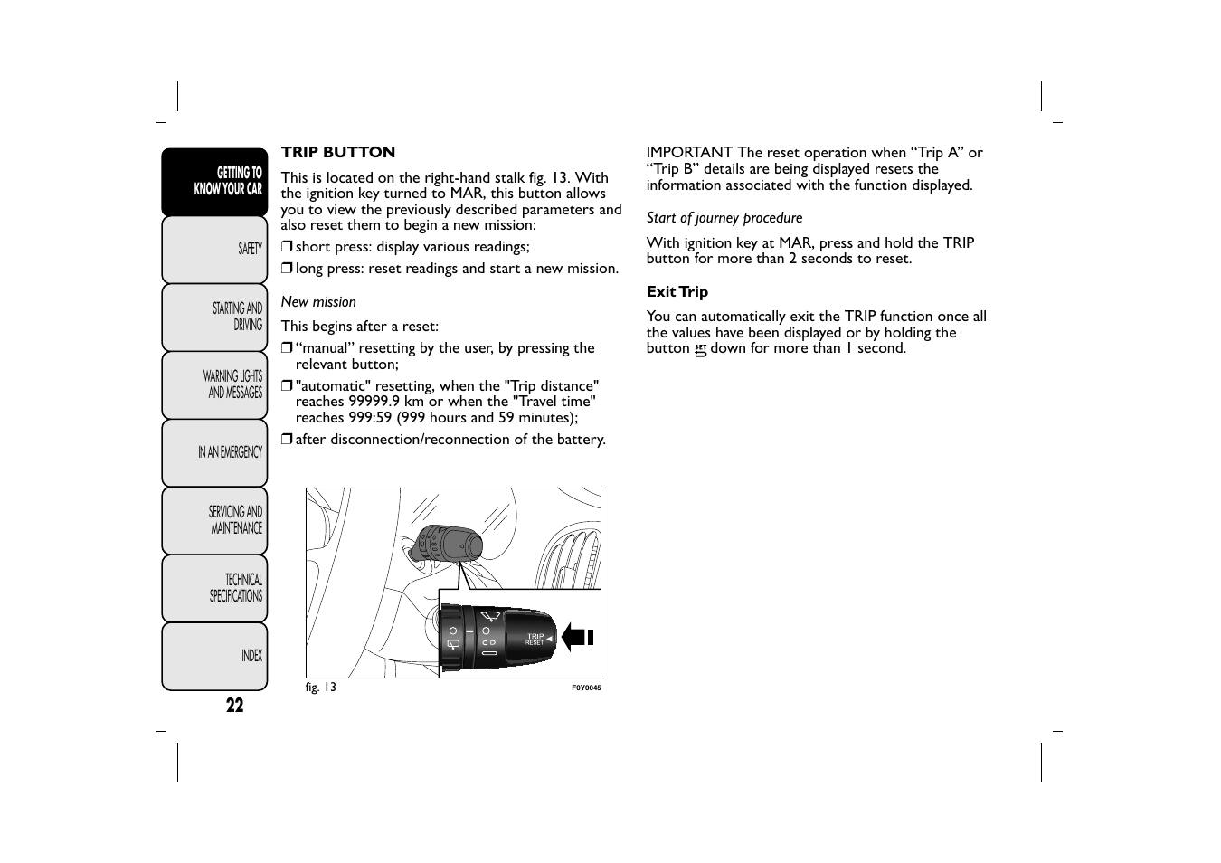 FIAT 500L User Manual | Page 26 / 348