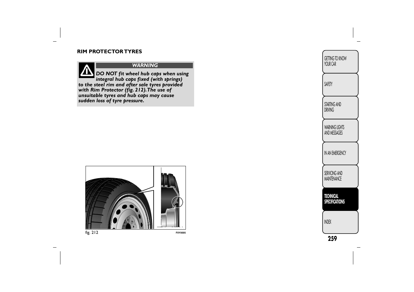 FIAT 500L User Manual | Page 263 / 348