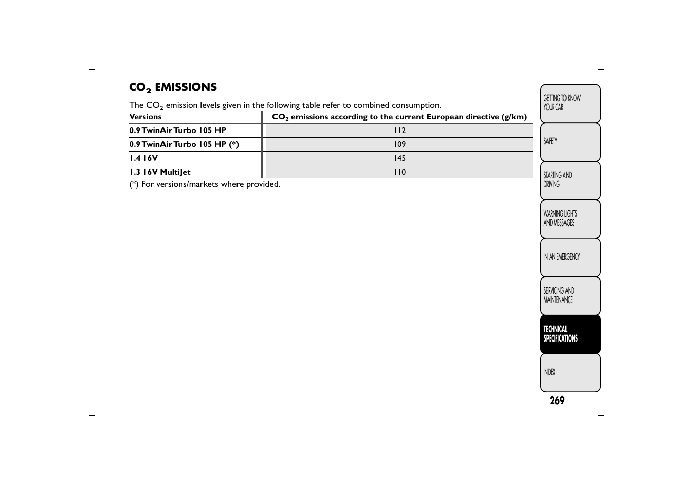 FIAT 500L User Manual | Page 273 / 348