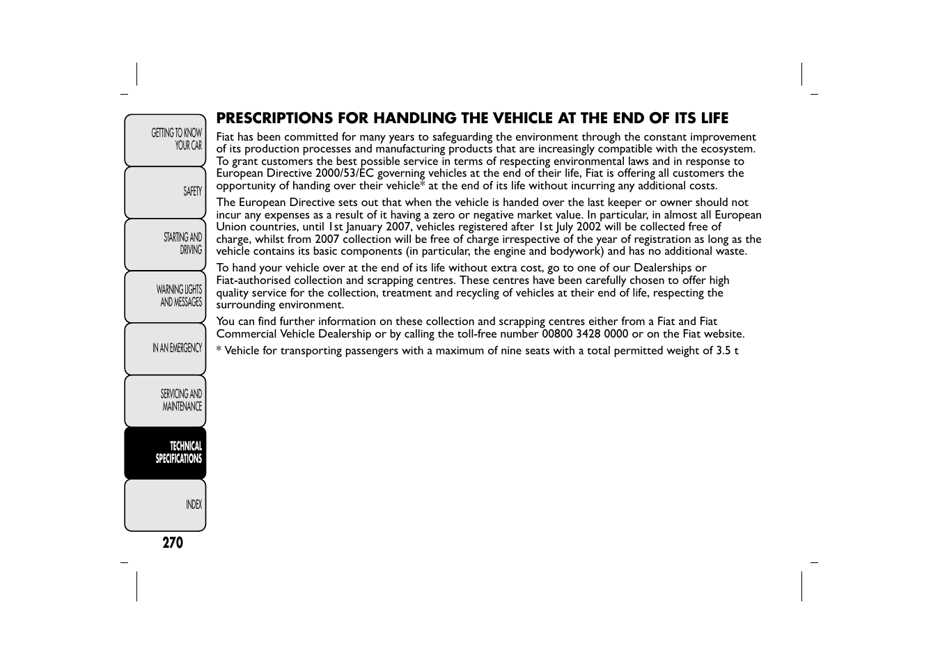 FIAT 500L User Manual | Page 274 / 348