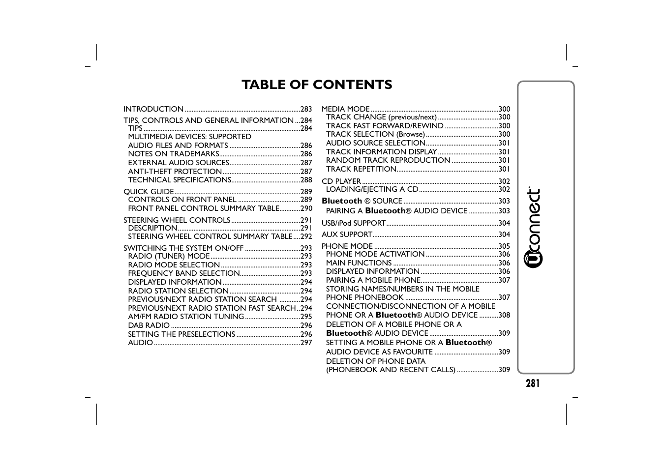 FIAT 500L User Manual | Page 285 / 348