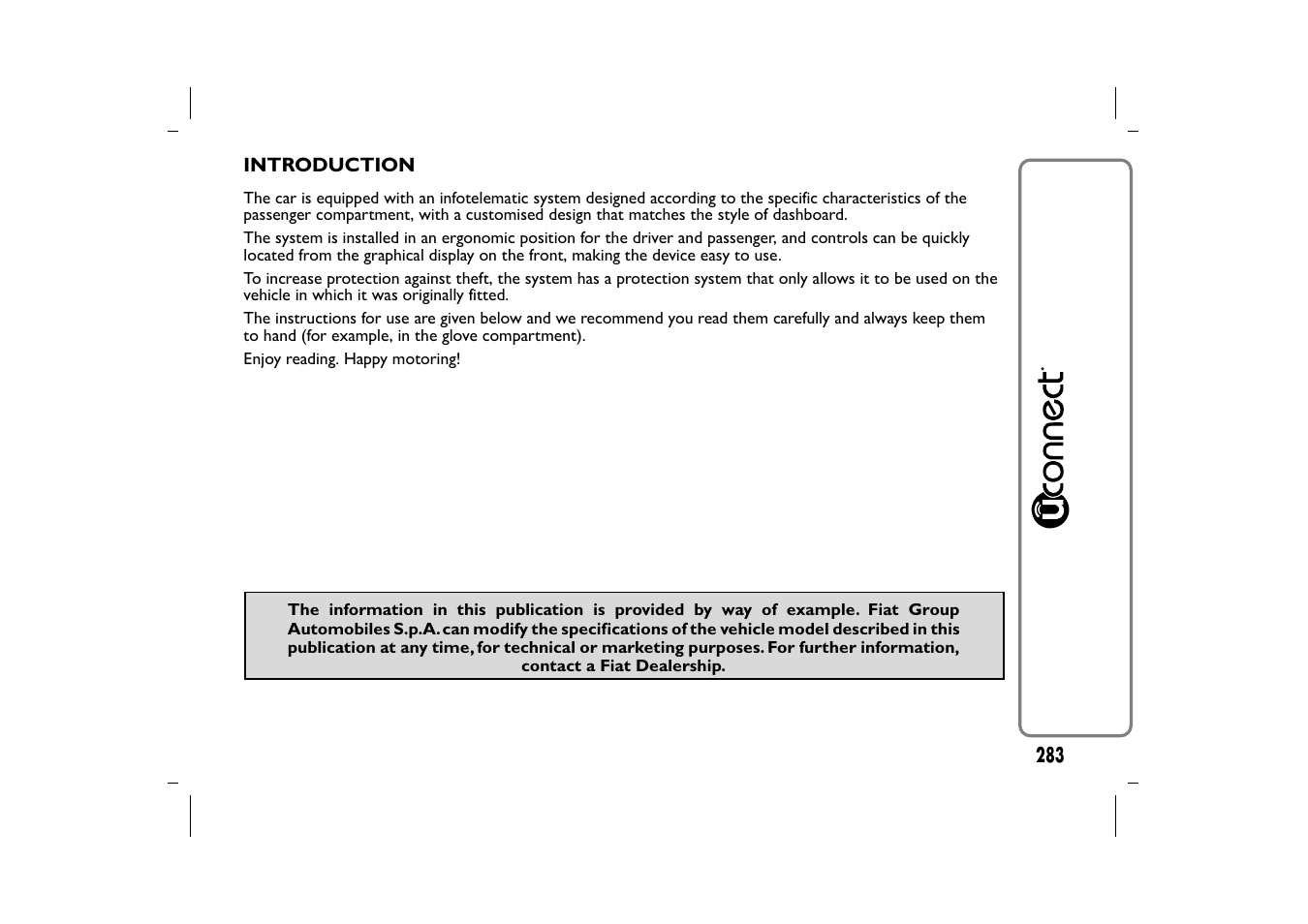 FIAT 500L User Manual | Page 287 / 348