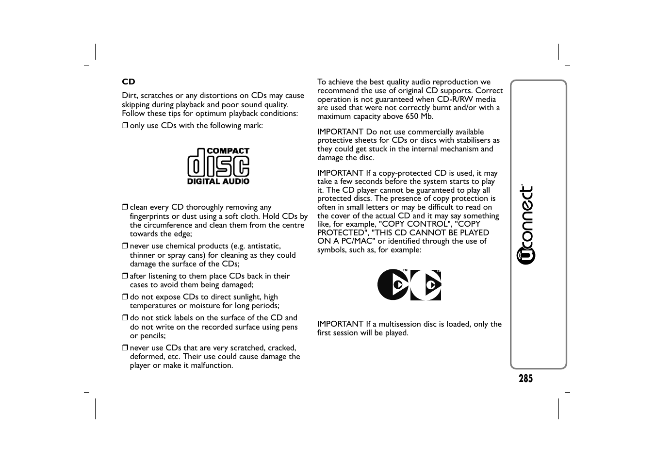 FIAT 500L User Manual | Page 289 / 348