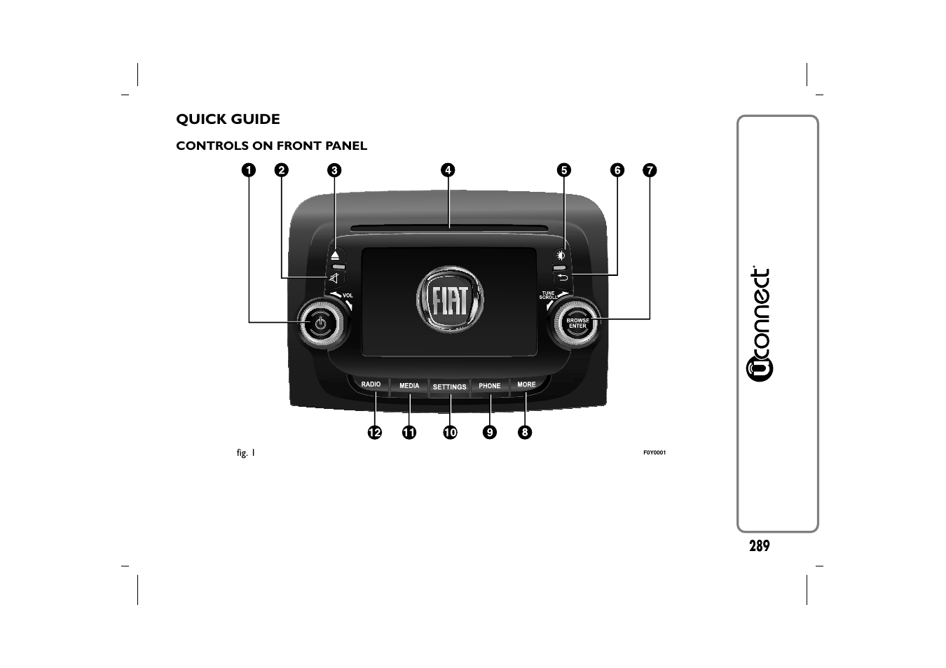 FIAT 500L User Manual | Page 293 / 348