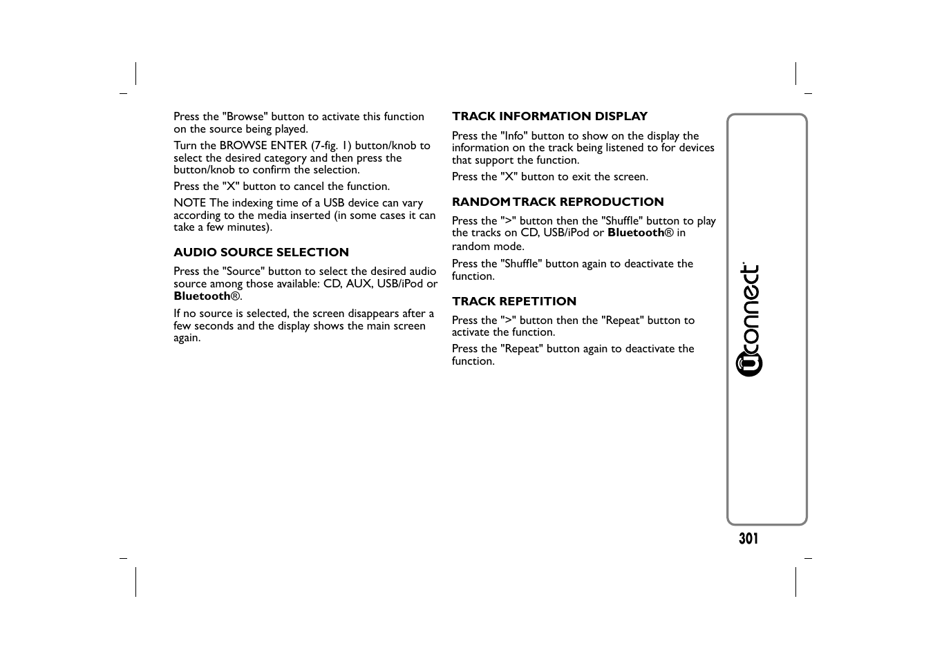 FIAT 500L User Manual | Page 305 / 348