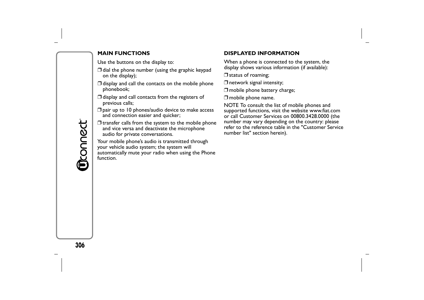 FIAT 500L User Manual | Page 310 / 348