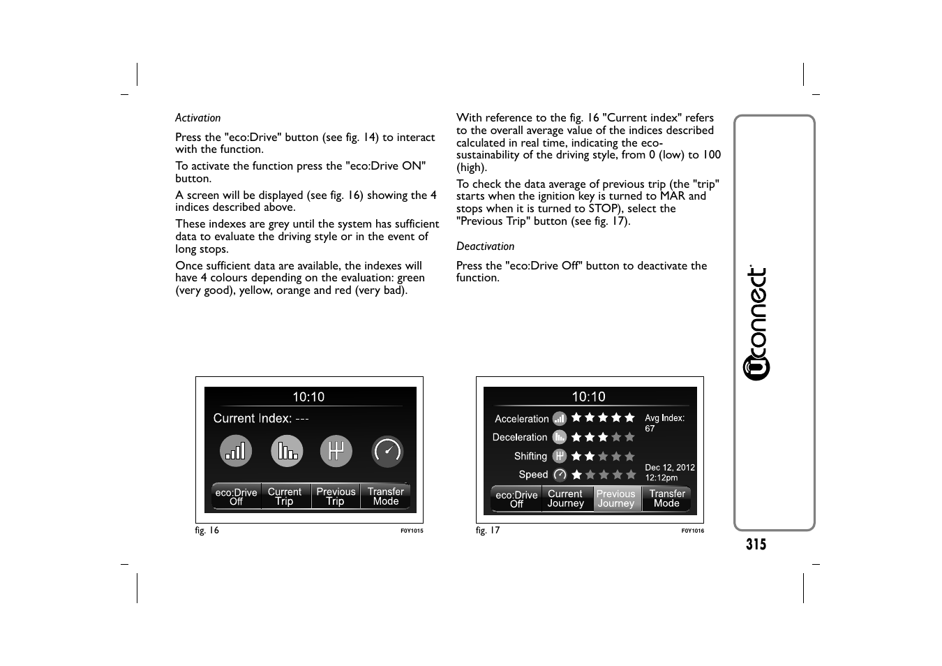 FIAT 500L User Manual | Page 319 / 348