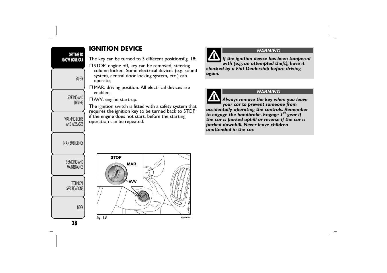 FIAT 500L User Manual | Page 32 / 348