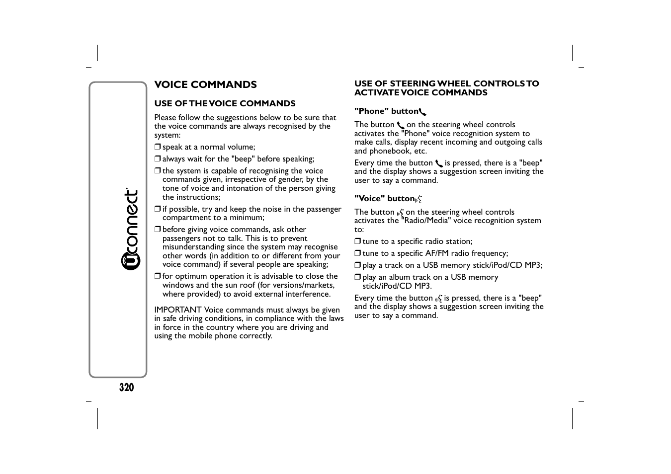 FIAT 500L User Manual | Page 324 / 348