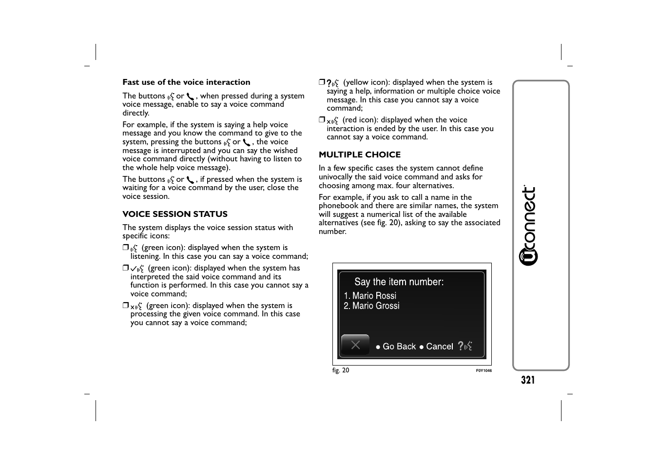 FIAT 500L User Manual | Page 325 / 348