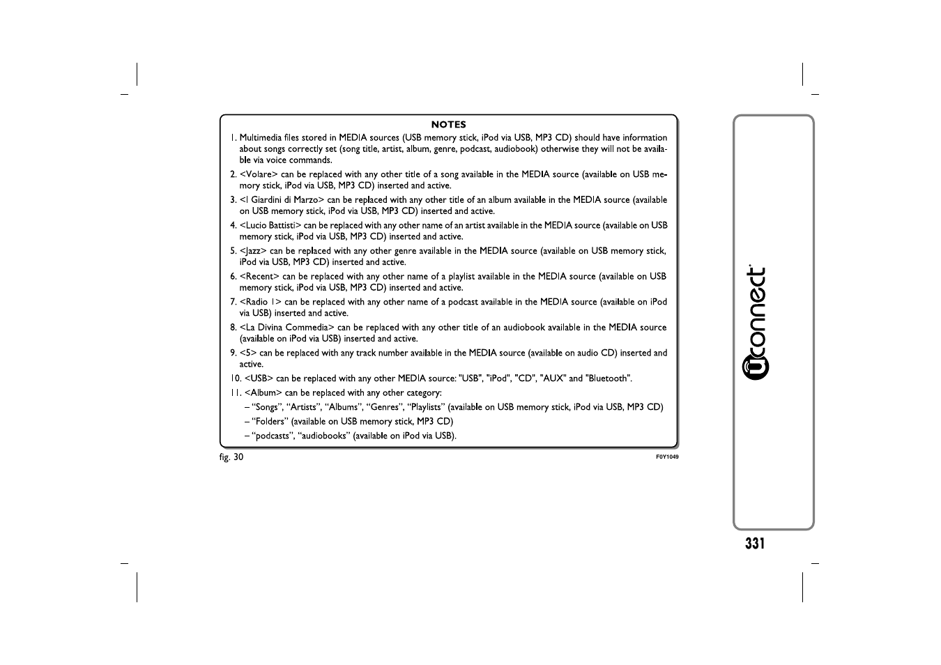 FIAT 500L User Manual | Page 335 / 348