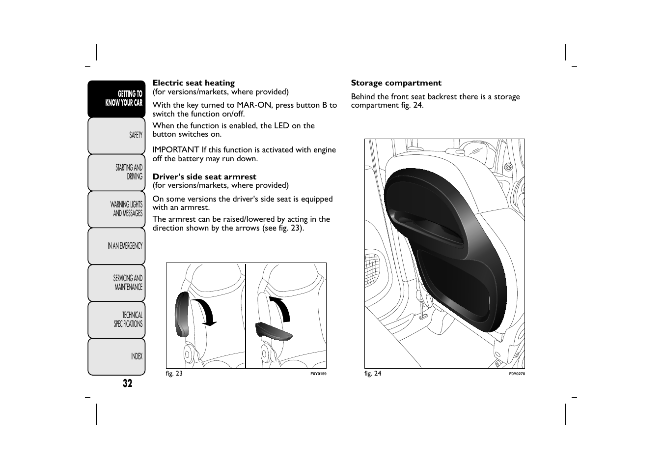 FIAT 500L User Manual | Page 36 / 348