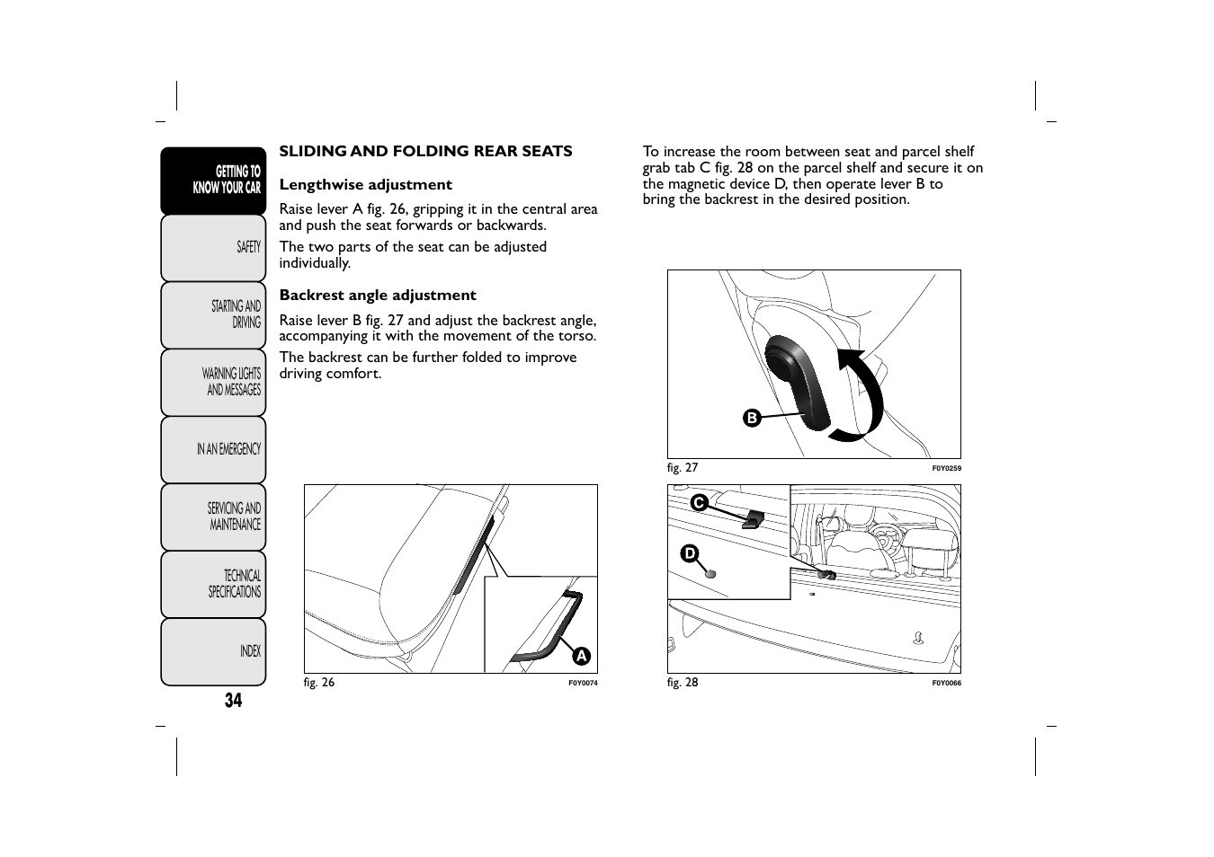 FIAT 500L User Manual | Page 38 / 348