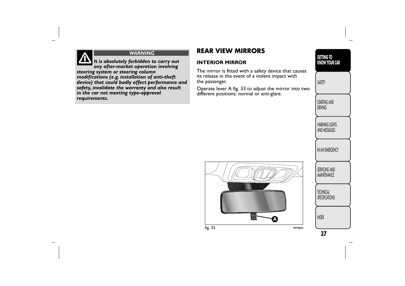 FIAT 500L User Manual | Page 41 / 348