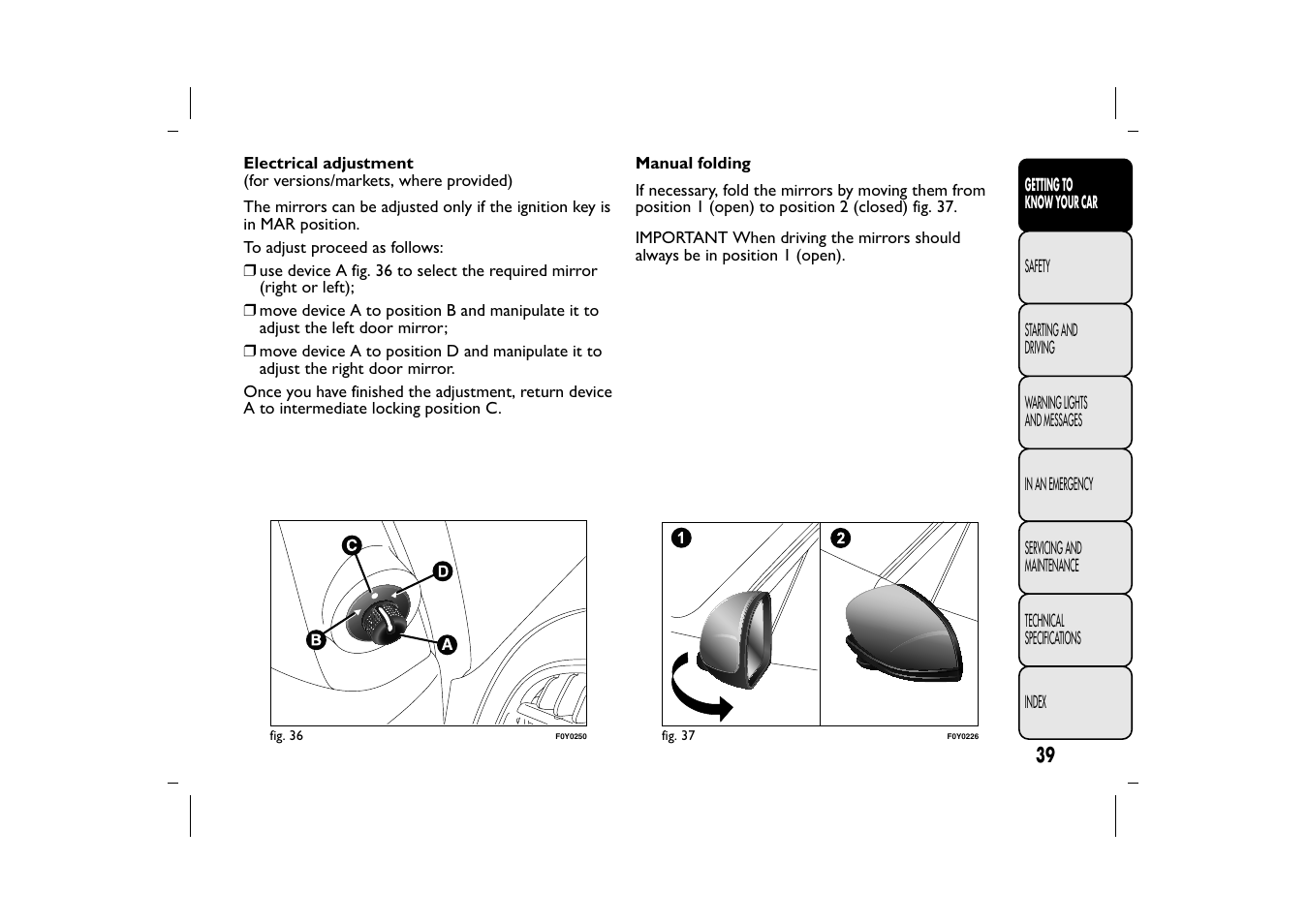 FIAT 500L User Manual | Page 43 / 348