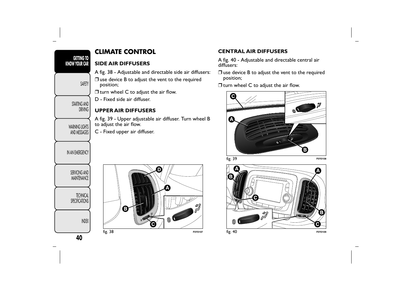 FIAT 500L User Manual | Page 44 / 348