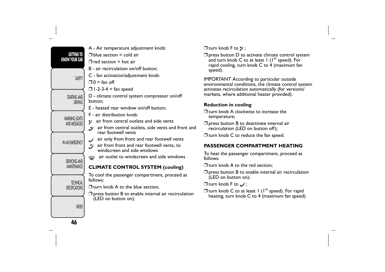 FIAT 500L User Manual | Page 50 / 348