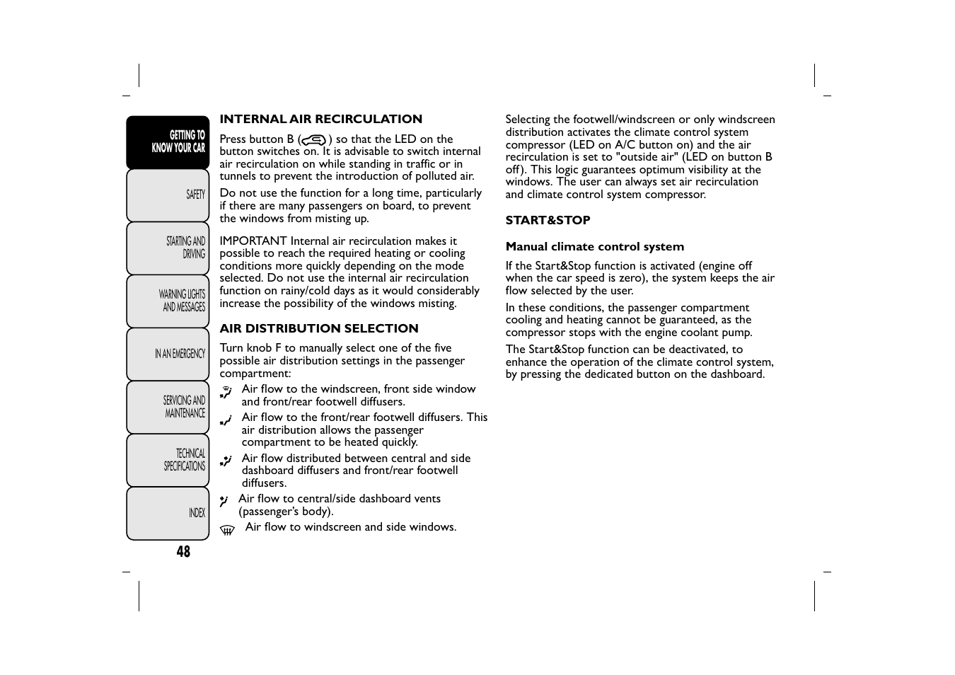 FIAT 500L User Manual | Page 52 / 348