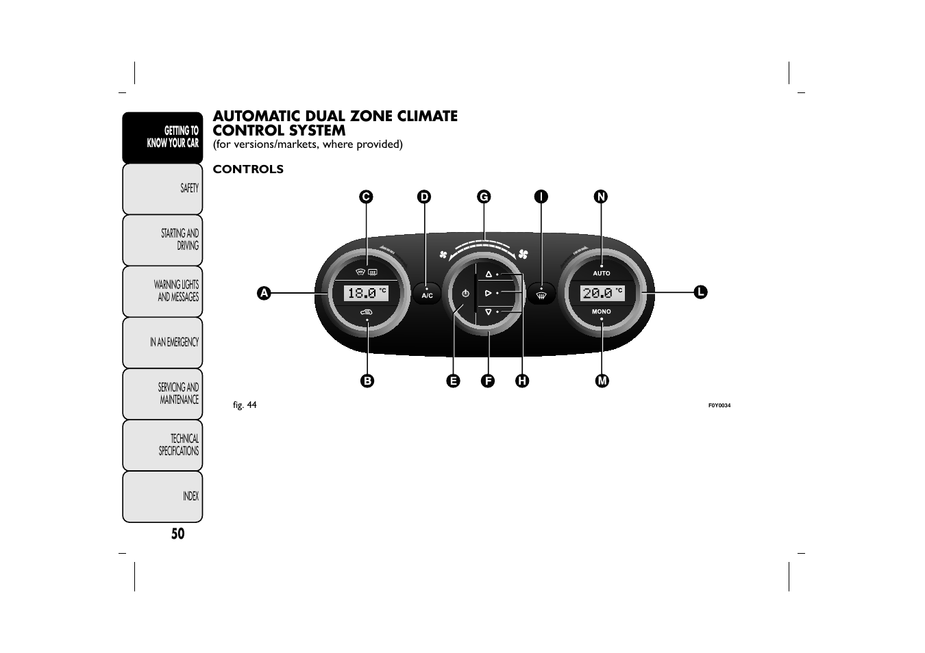 FIAT 500L User Manual | Page 54 / 348