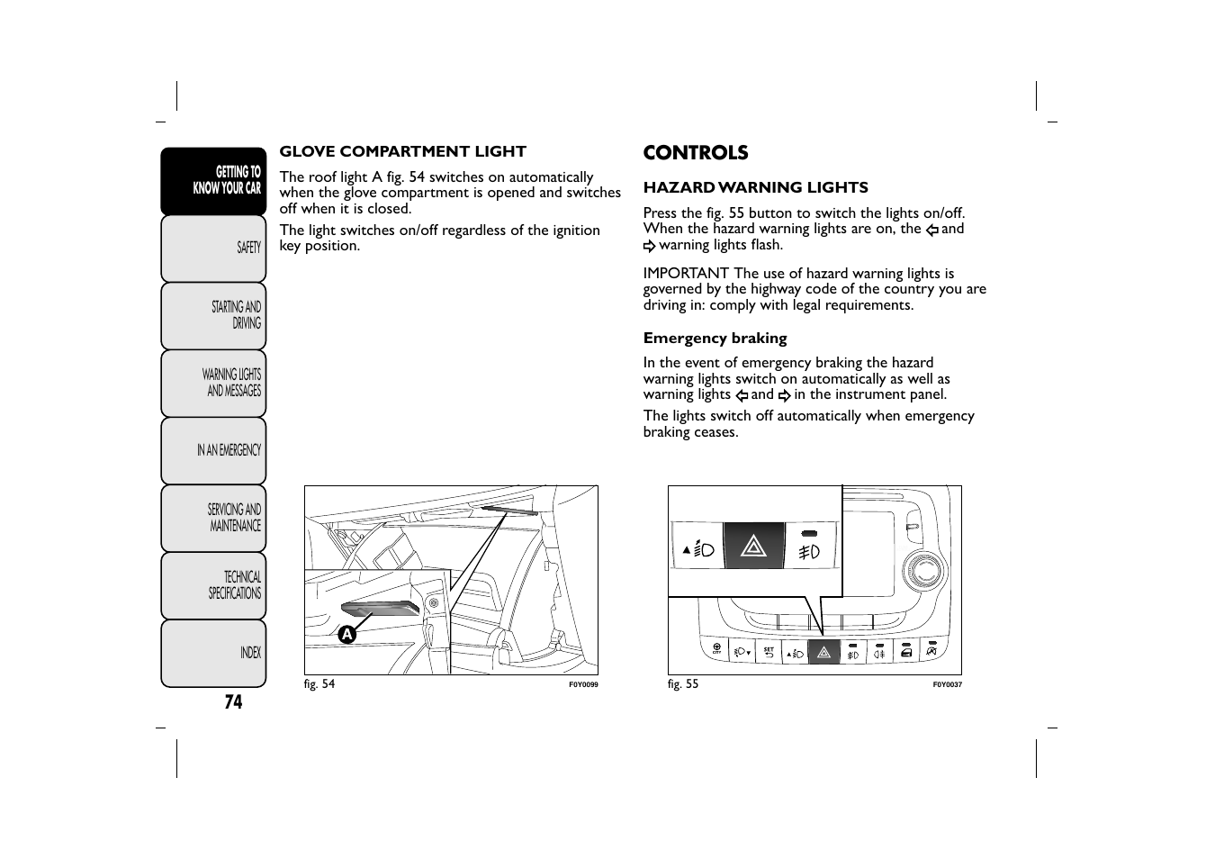 Controls | FIAT 500L User Manual | Page 78 / 348