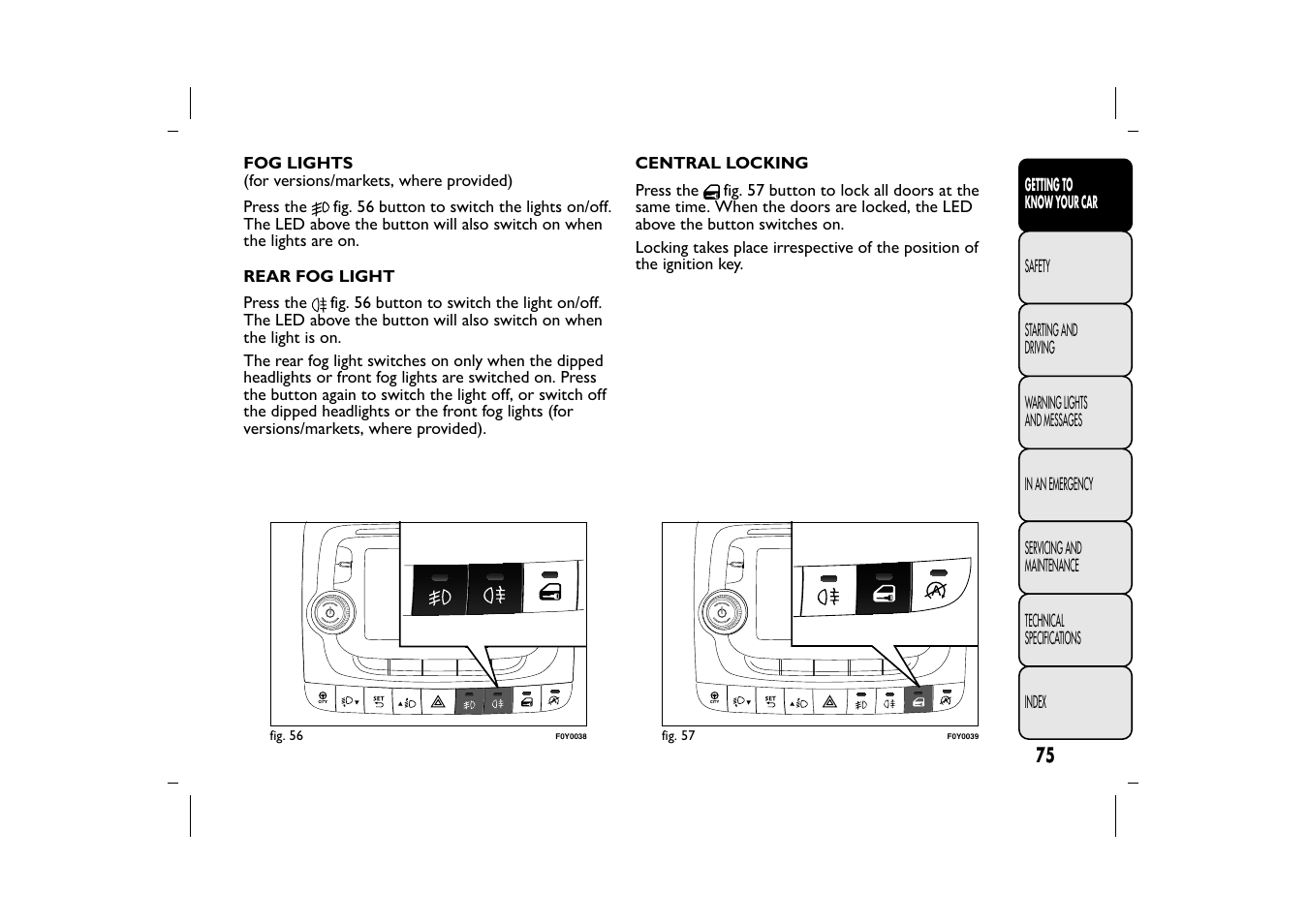 FIAT 500L User Manual | Page 79 / 348