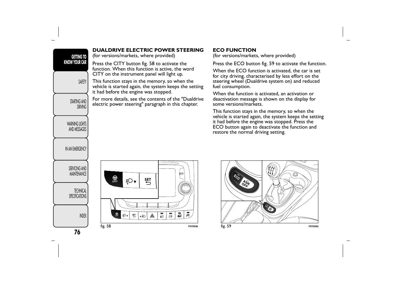 FIAT 500L User Manual | Page 80 / 348