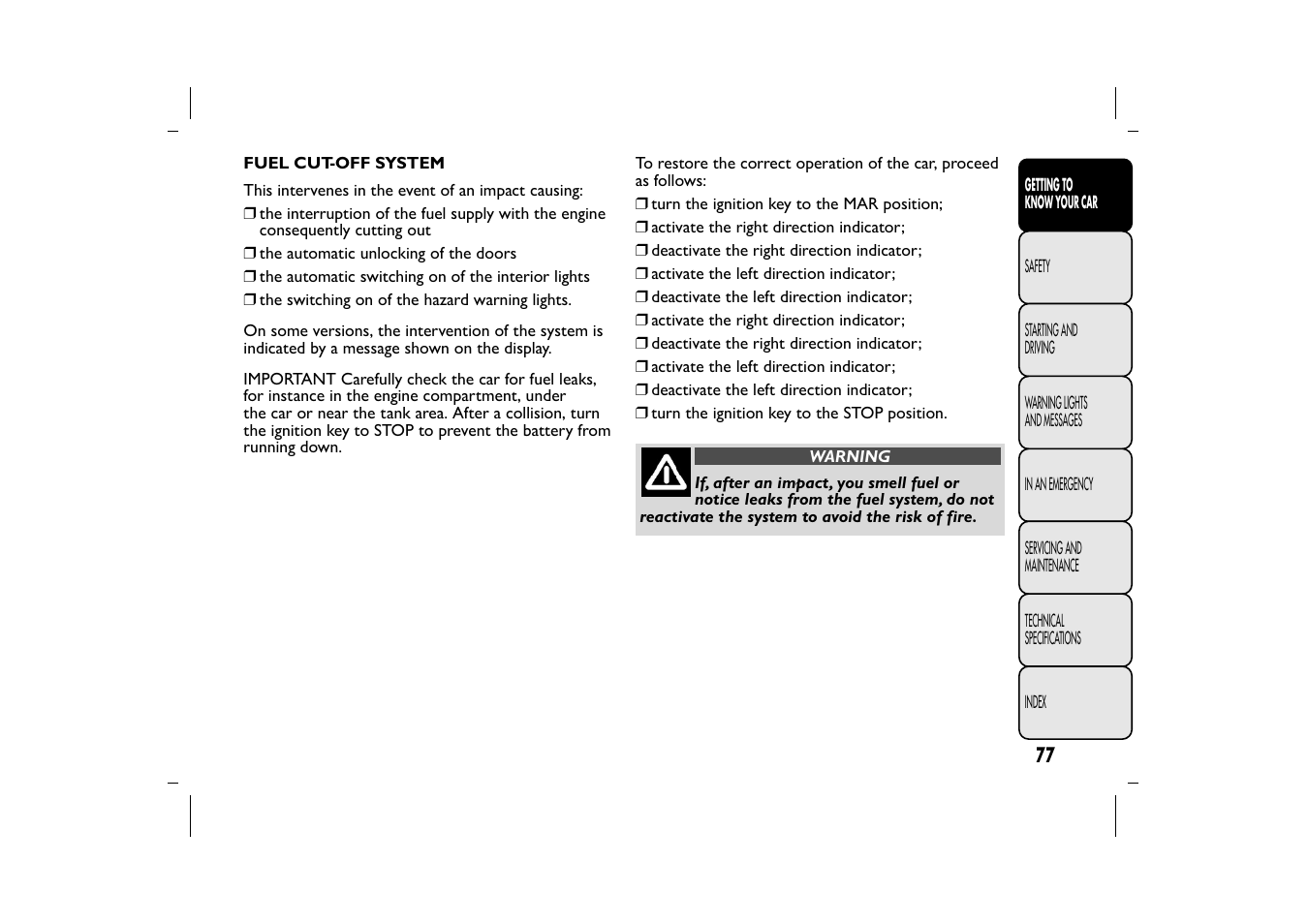 FIAT 500L User Manual | Page 81 / 348